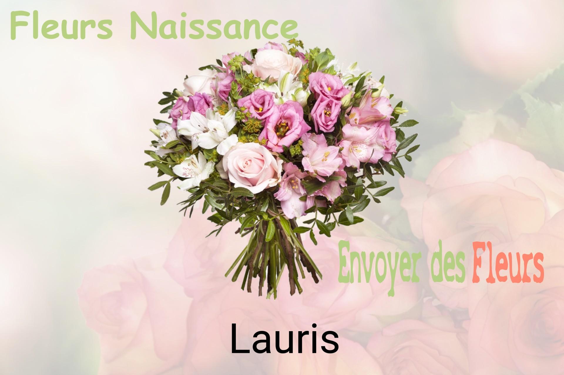 Bouquet de fleurs de naissance livré à Lauris